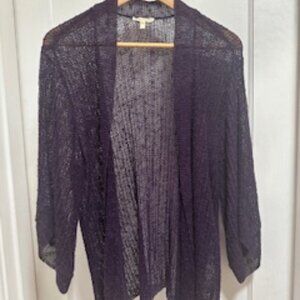 Purple drapey cardigan